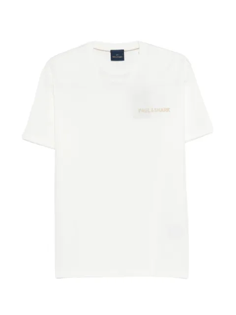 Paul & Shark logo-lettering T-shirt White 26411010