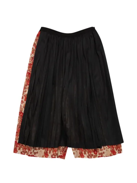 Comme des Garçons TAO floral-print tailored shorts Black TQP014