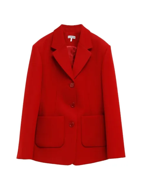 LOEWE flap pocket button jacket Red S540Y03XBU