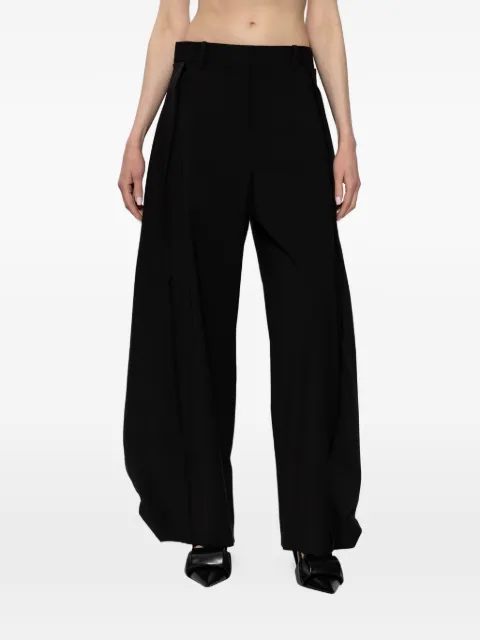 LOEWE pleated trousers Black S540Y04XNC