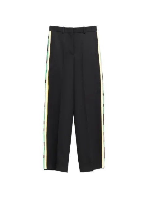 LOEWE striped-detail trousers Black S540Y04XNW