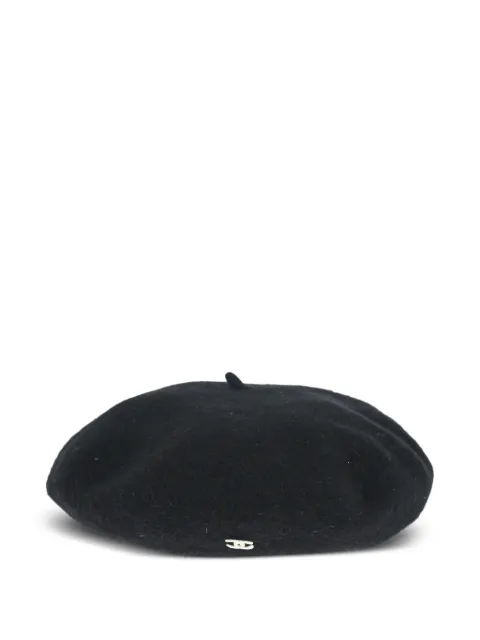 CHANEL Pre-Owned 1990-2000s logo-detail beret Black 155507