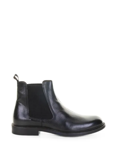 FRANCO FEDELE pull-tab boots Black 1208BUFALONERO