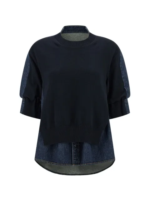 sacai shirt-style top Blue SCW309