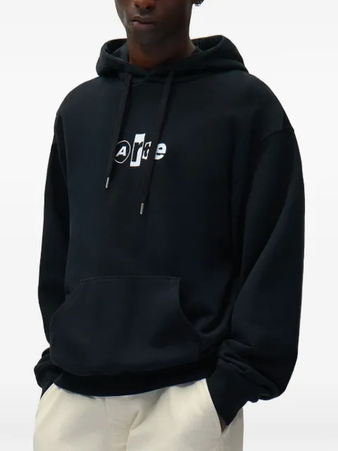 Arte Antwerp Collage logo-print hoodie Black SS26129H
