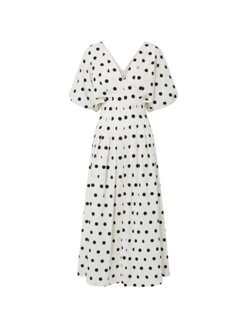 Nicholas Vicky dress - white black polka-dot White R26D2856LB