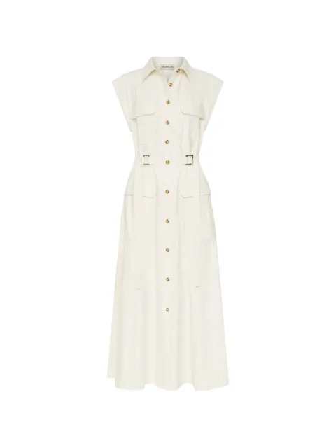 Nicholas buckle-detail shirt midi dress Neutrals R26D2825CB