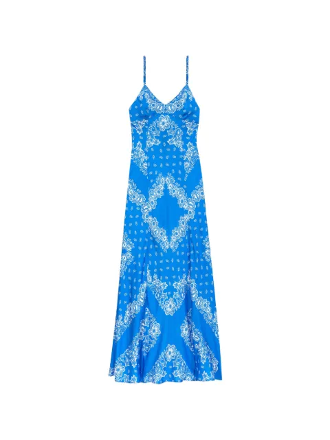 Maje patterned maxi dress Blue MFPRO04822