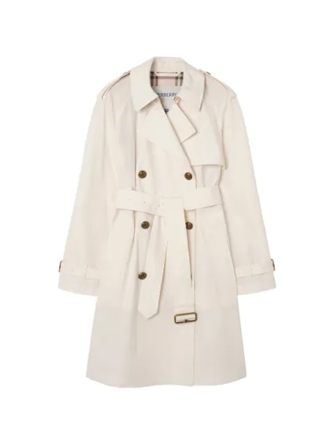Burberry mid-length lightweight cotton Belgravia trench coat​ Neutrals 8120673
