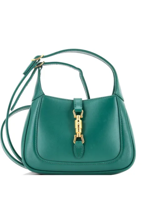 Gucci Pre-Owned Jackie 1961 Leather Mini hobo bag Green PZR1WOB5CX5Z95XN