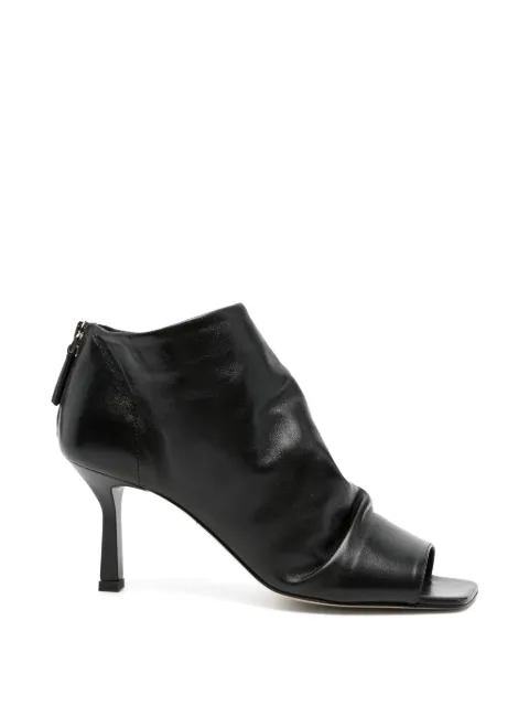 The Seller square open-toe boots Black SE3001