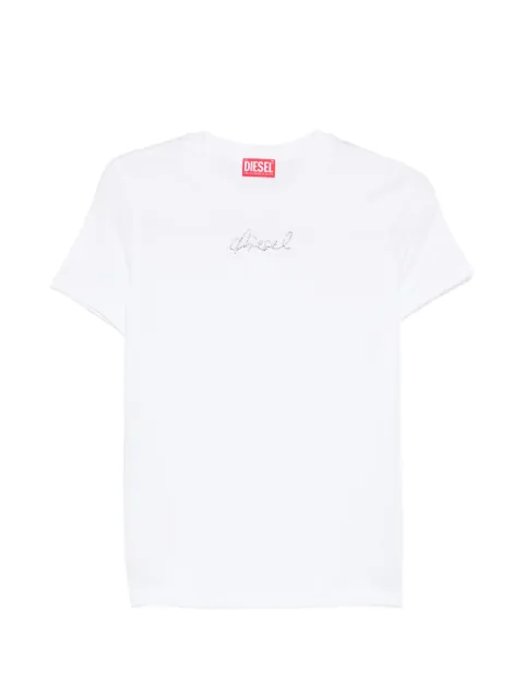 Diesel short-sleeves logo T-shirt White A225030JMBD