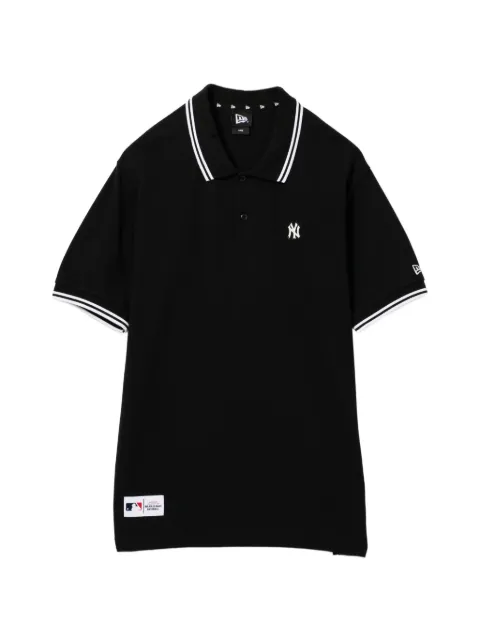 NEW ERA CAP logo-patched short-sleeve polo shirt Black NERPOM00360XQBKX00L