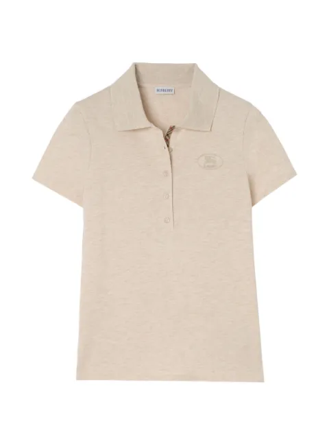 Burberry cotton polo shirt Neutrals 8123302