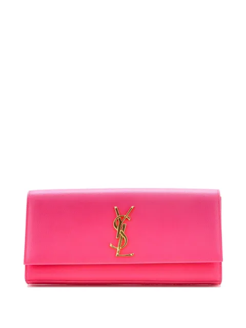 Saint Laurent Pre-Owned Classic Monogram Leather Long clutch bag Black M79ILT74APHG5VNR
