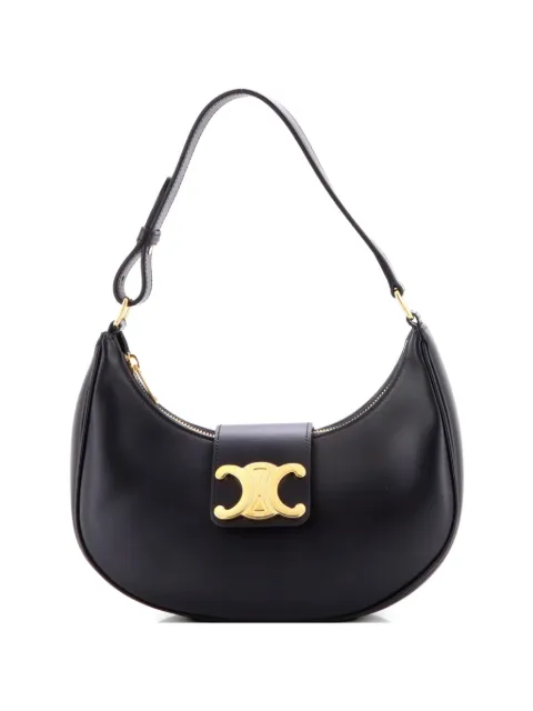Celine Pre-Owned Ava Triomphe Bag Leather shoulder bag Black GXG0LAOCPMP4FRNB