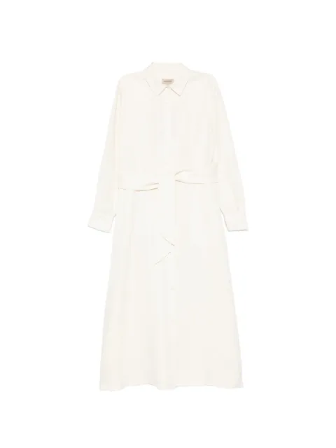 Woolrich tie waist chemisier dress Neutrals DR2019FRUT3043
