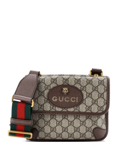 Gucci Pre-Owned Neo Vintage Flap Messenger GG Coated Canvas Small crossbody bag Brown 5HDX9FJENOPNDP94