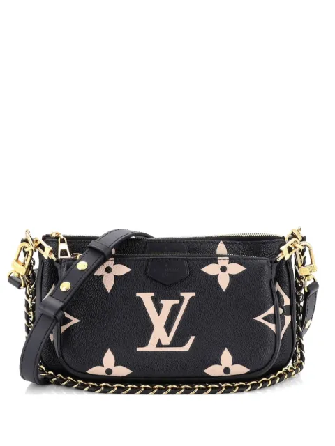 Louis Vuitton Pre-Owned Multi Pochette Accessoires Bicolor Monogram Empreinte Giant crossbody bag Black K91P8SKI6HWPCNS2