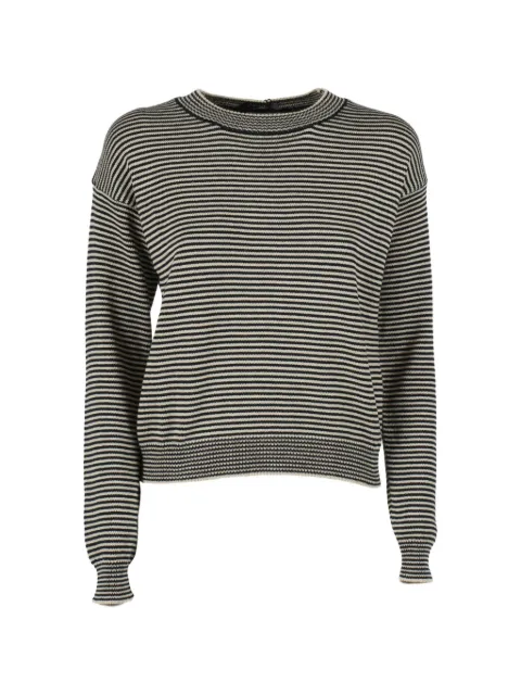 Weekend Max Mara striped long-sleeve top Black 2615361211600