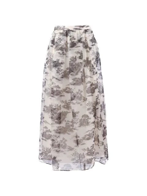Max Mara print skirt Neutrals 2616101034600