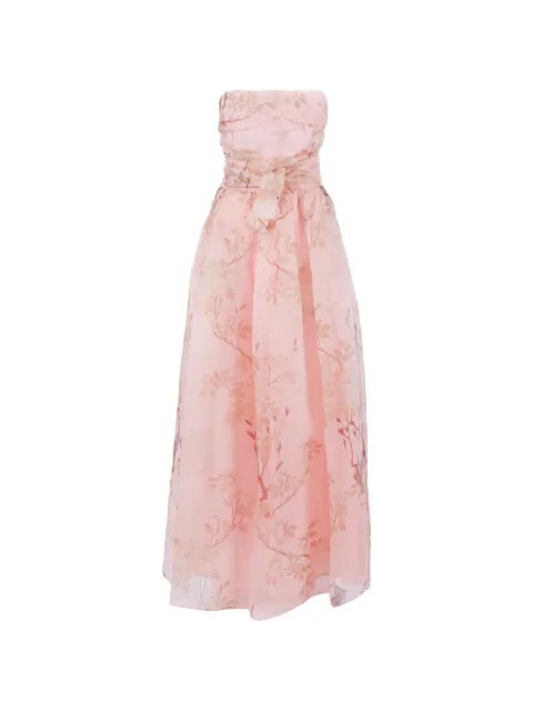 Max Mara Dominio floral-print dress Pink 2616221124600