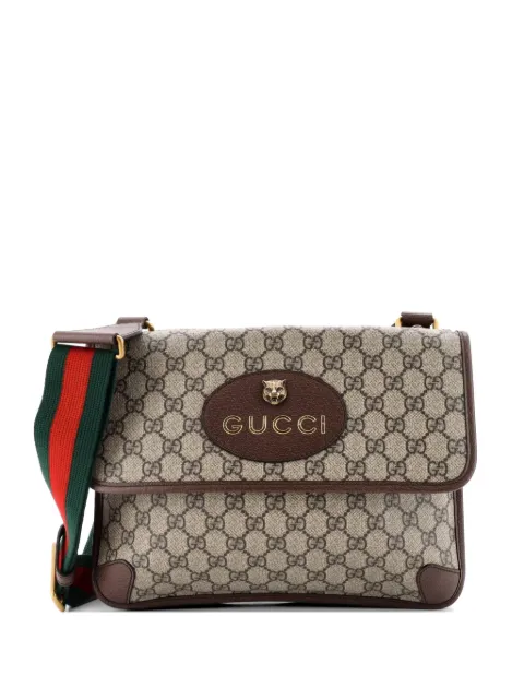 Gucci Pre-Owned Neo Vintage Flap Messenger GG Coated Canvas Medium crossbody bag Brown VT3QDJC7BO72ZYRF