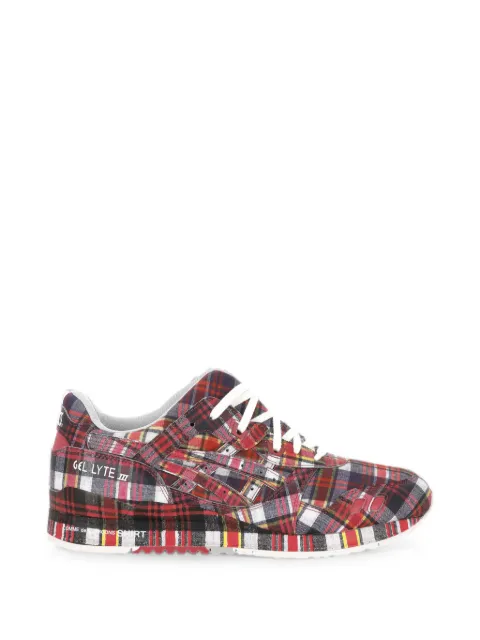 ASICS x Comme des Garçons Gel Lyte III plaid sneakers Red FOK101S251