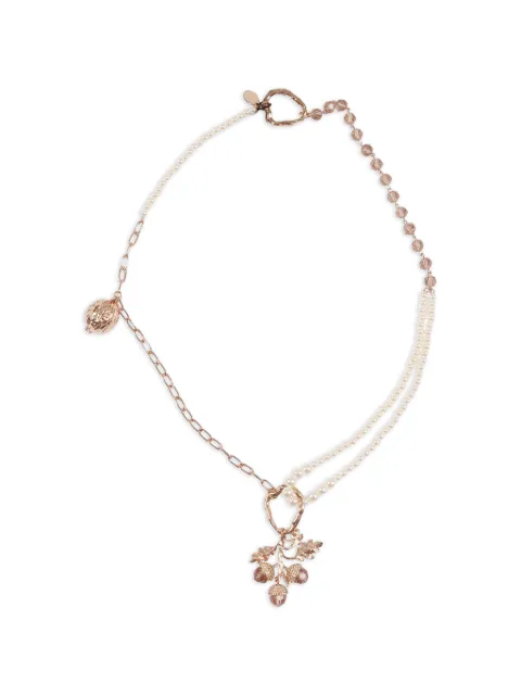 Weekend Max Mara bead charm metal necklace Gold 2615751104600