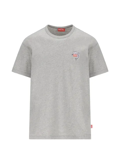 Diesel T-shirt with dolphin and logo print Grey A216520PLAT