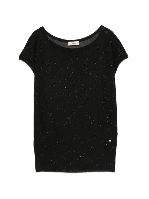 Herno round-neck T-shirt Black MG000226D76089