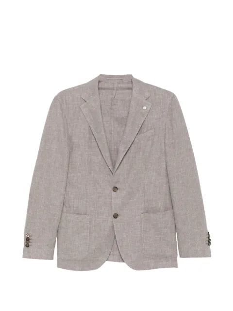 L.B.M. 1911 button front blazer Grey 288465167