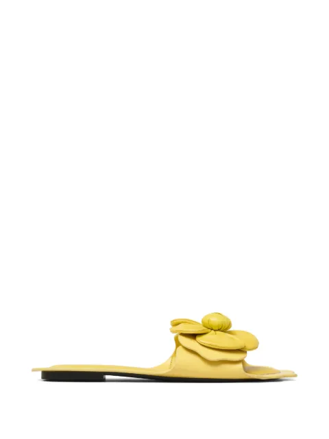 Marc Jacobs slip-on leather sandals Yellow 2P6FFS001F29757