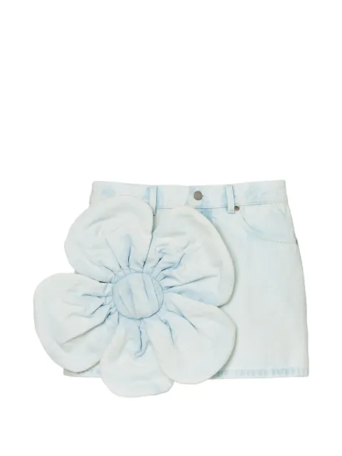Marc Jacobs daisy-appliqué denim skirt Blue 2P6RSK019D10