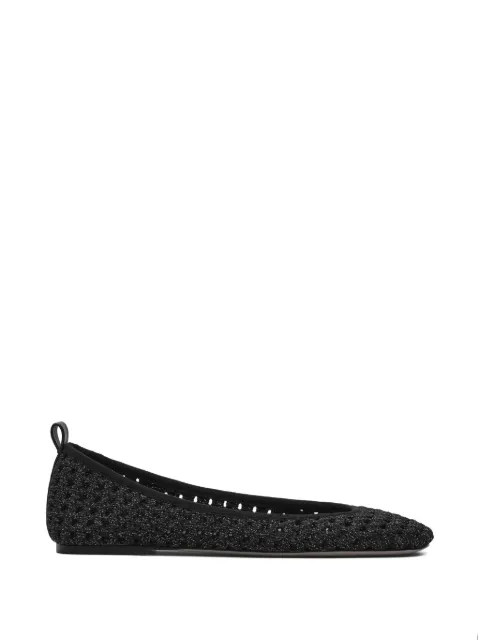 Marc Jacobs crochet lace-up ballet flats Black 2P6FFL001F16974