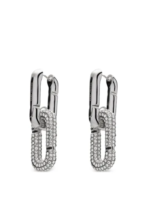 Marc Jacobs The Pop J-Marc pavé drop earrings Silver 2P6JER001J75059