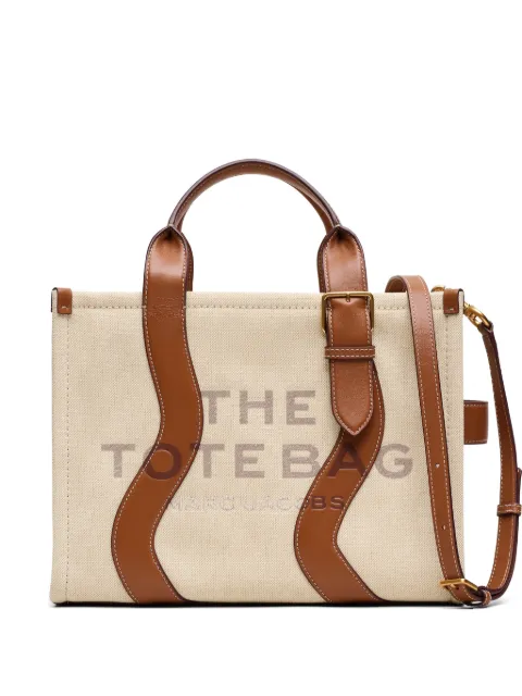 Marc Jacobs The Wavy canvas medium tote bag Neutrals 2S6HTT002H02257
