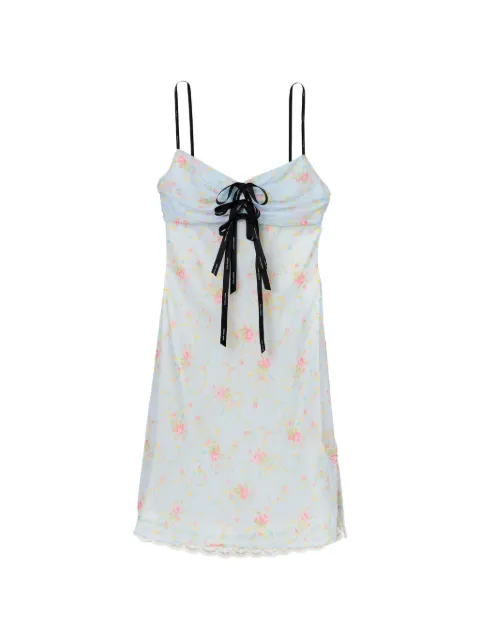 Marc Jacobs floral-print mini dress Blue 2P6RDR029W17464
