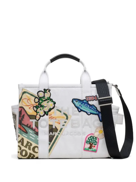 Marc Jacobs The Camp patchwork denim medium Tote Bag Blue 2P6HTT008H02