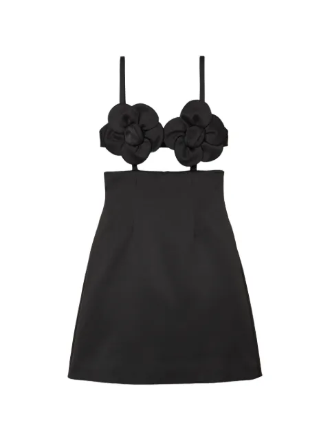Marc Jacobs daisy-appliqué mini dress Black 2P6RDR034W06001