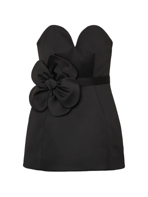 Marc Jacobs daisy-appliqué mini dress Black 2P6RDR037W05001