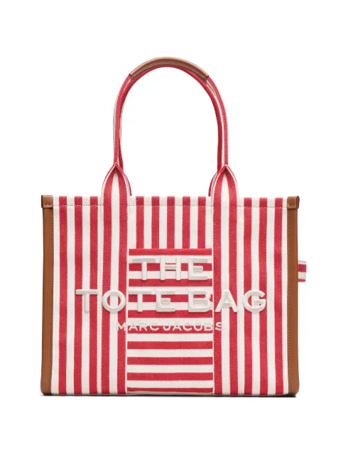 Marc Jacobs large The Tote Bag stripe-pattern tote bag Red 2S6HTT020H02619