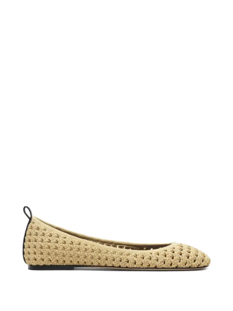 Marc Jacobs The Crochet Lace Up lace-up ballet flats Neutrals 2P6FFL001F16252