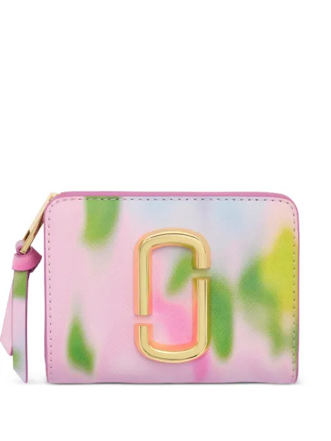Marc Jacobs The Blurred Floral Snapshot Mini floral-print wallet Pink 2P6SMP002S01