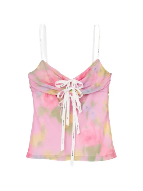 Marc Jacobs blurred floral-print top Pink 2P6RTP005W18682