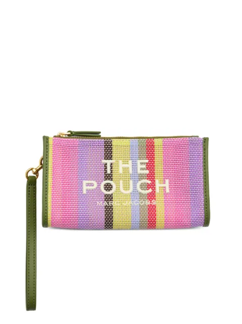Marc Jacobs The Pouch stripe mesh make up bag Pink 2P6SCP002S02