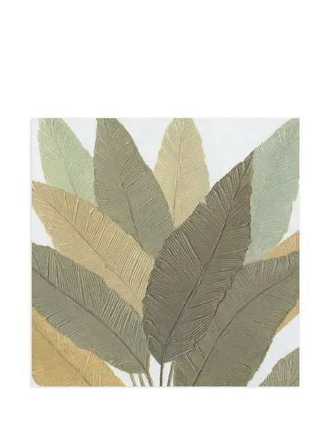 AGAVE QUADRI Calathea painting in wooden frame Green 318AG140225