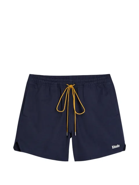RHUDE logo-print deck shorts Blue RHPS26SH03012