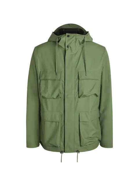 Rains hooded cargo jacket Green 12210