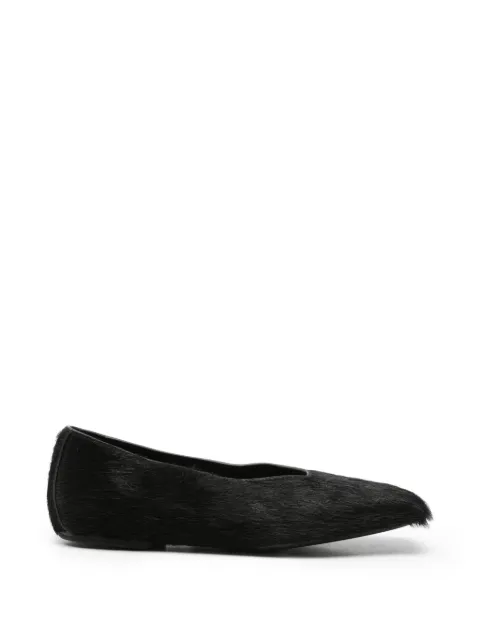 Rick Owens square-toe ballet flats Black RP02F5860LHL
